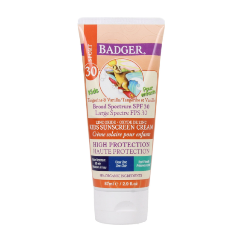 sunscreen, badger, kids sunscreen, miapelle, mia pelle, high protection, SPF, spf30